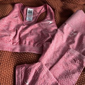 Light Pink/Salmon Gym Shark Seamless Set